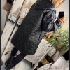 Lekka kurtka oversize pikowana w kwiatowy wzór